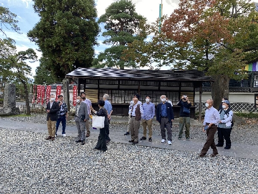 善光寺見学の様子