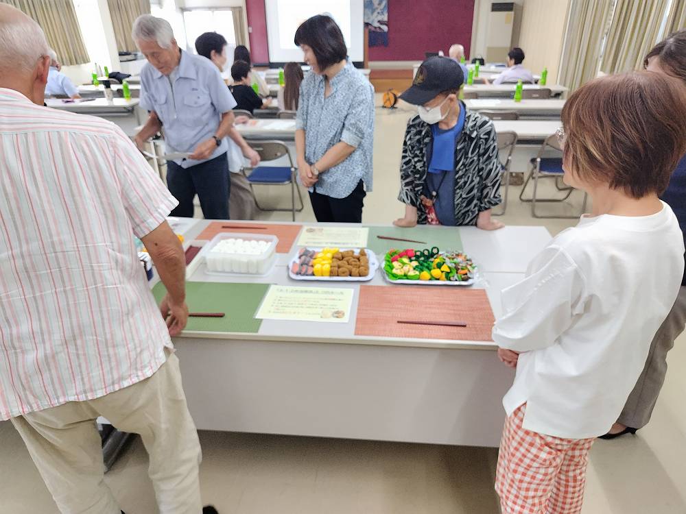 ３・１・２弁当箱法実践シミュレーションの様子